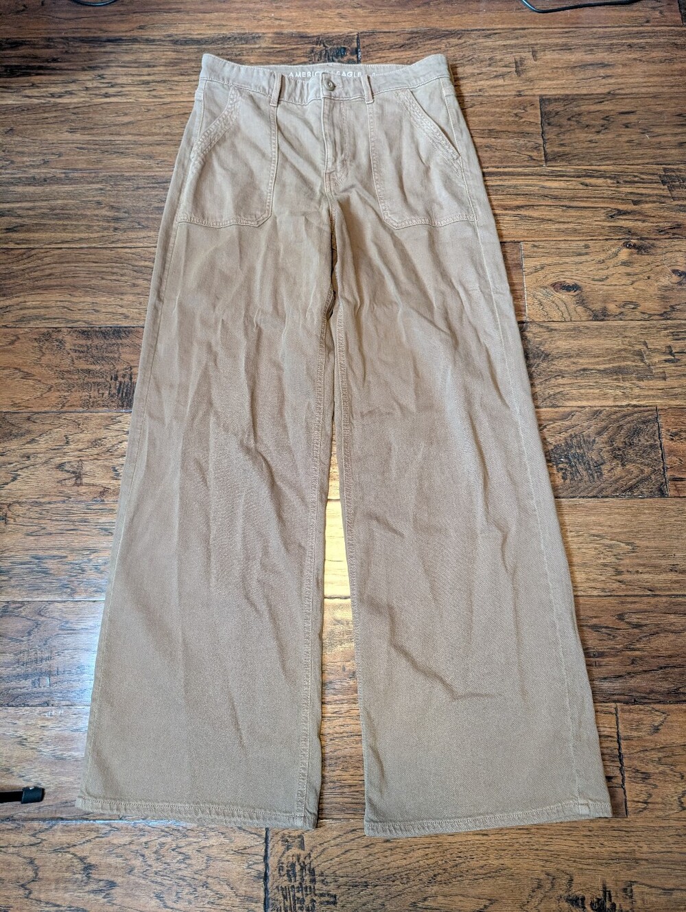 American Eagle Super High Rise Baggy Wide Leg Pants Size 8